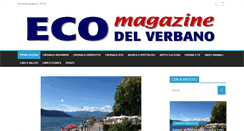 Desktop Screenshot of ecodelverbano.it