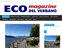 Tablet Screenshot of ecodelverbano.it